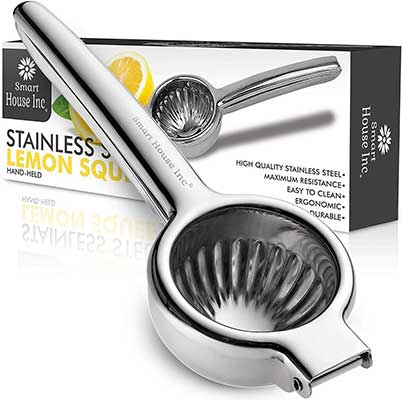 Smart House Inc Extra-Large Stainless Steel Lemon Squeezer