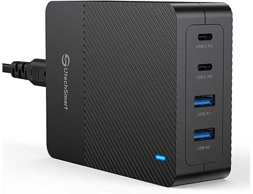 USB C Charger, UtechSmart 100W 4-Port Desktop Type C Charging Station