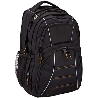 AmazonBasics Laptop Computer Backpack – Fits Up to 17-inch Laptops
