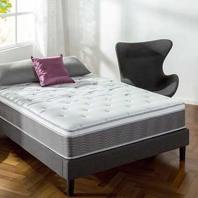 Zinus 12 Inch Support Plus Pocket Spring Hybrid Mattress with Euro Top