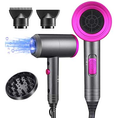 CONFU Portable Ionic Hair Dryer, 1600W