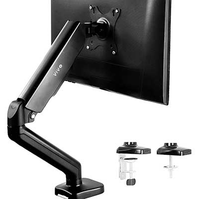 VIVI Heights Adjustable Monitor Arm-Single Counterbalance Desk Mount