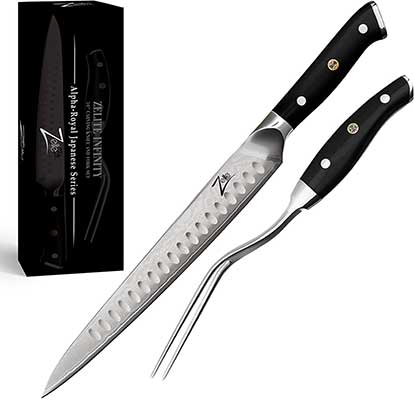 Meat Carving Knife and Fork Set