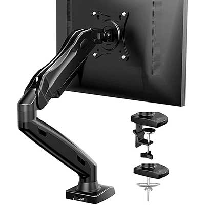 Single Monitor-Mount – Articulating Gas-Spring Monitor Arm