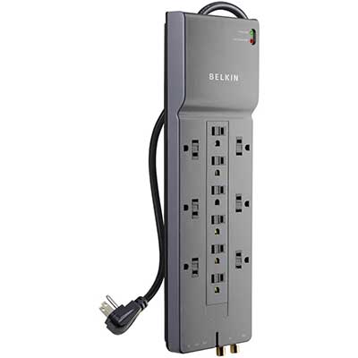 Belkin Power Strip Surge Protector 12 AC Multiple Outlets