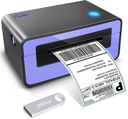 Polono Label Printer -150mm/s 4x6 Thermal-Label-Printer